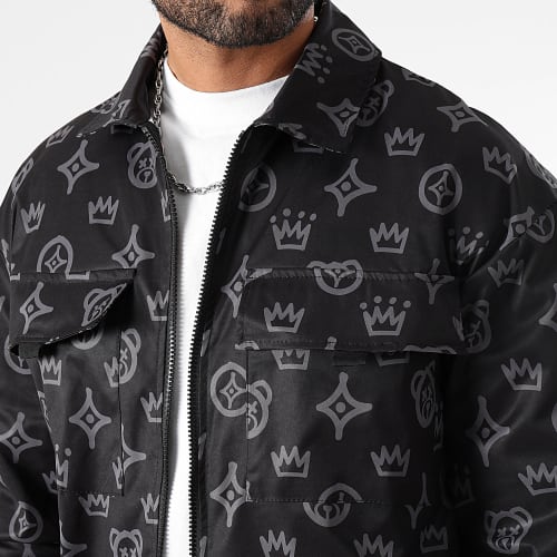 Ensemble Veste Zippée Et Pantalon Cargo Rush 0081 Noir