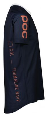 Maillot Manches Courtes POC MTB Pure Bleu / Blanc