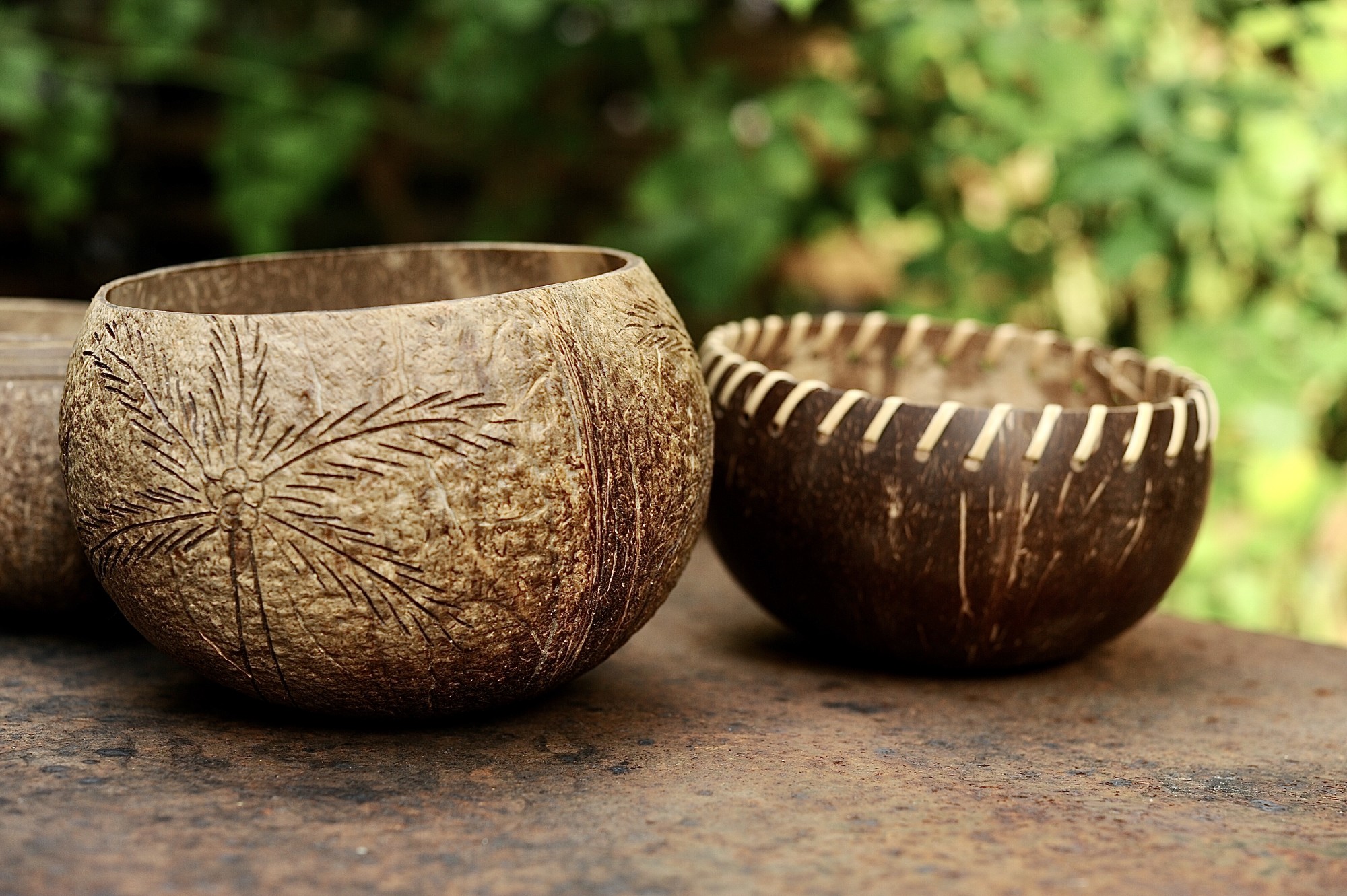 Kokosnuss-Schale, Ø 13-15 cm, H 8 cm von fischer's lagerhaus