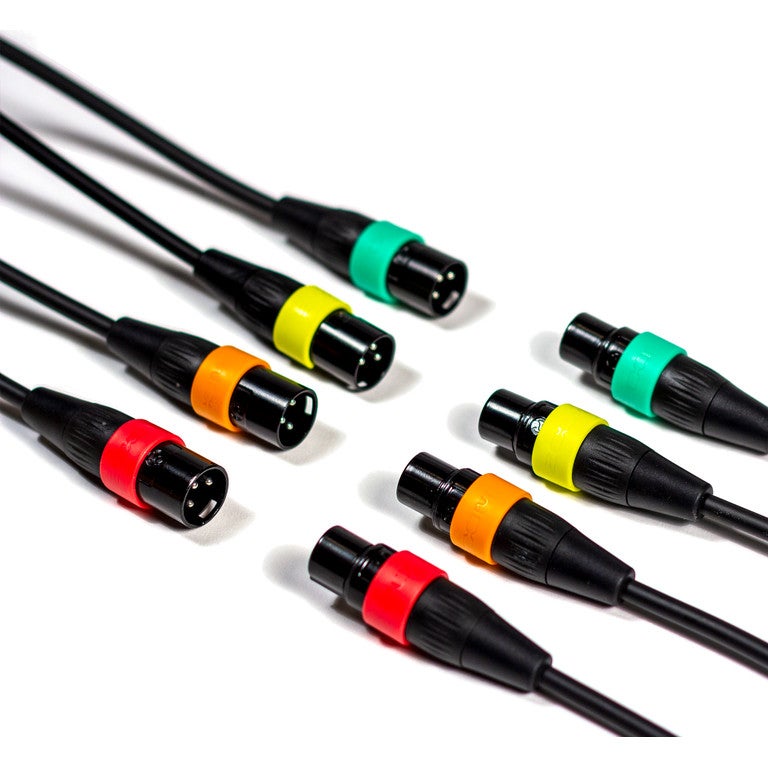 Zoom XLR-4c/CP kabelset met kleurmarkeringen 2.5 m (4 stuks)
