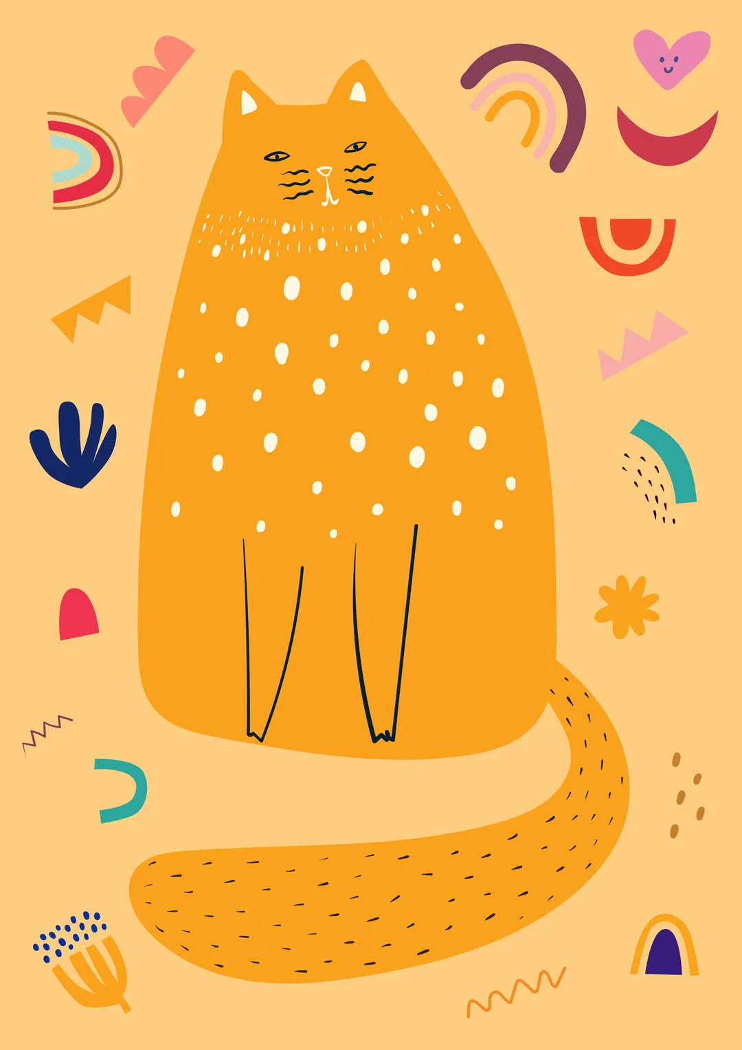 Gelbe Katze