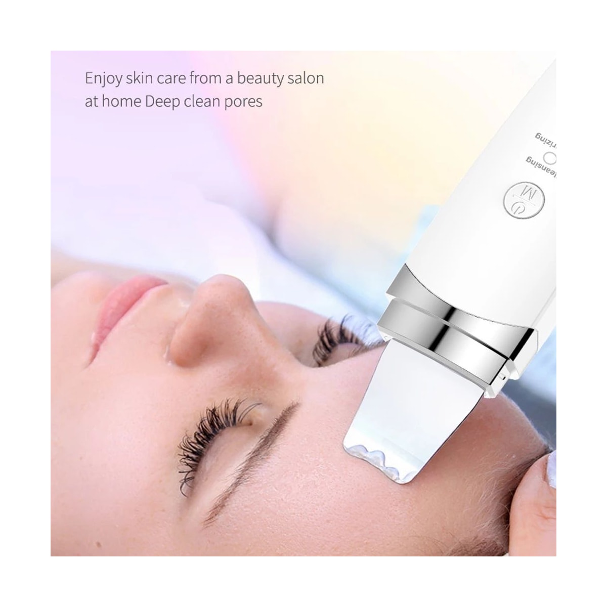 Ansiktsrenser med ultralyd for peeling Hvit