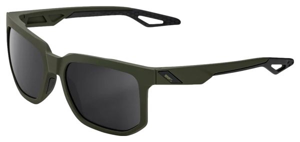 Lunettes 100% Centric Soft Tact Army Vert - Lentilles Miroir Noir