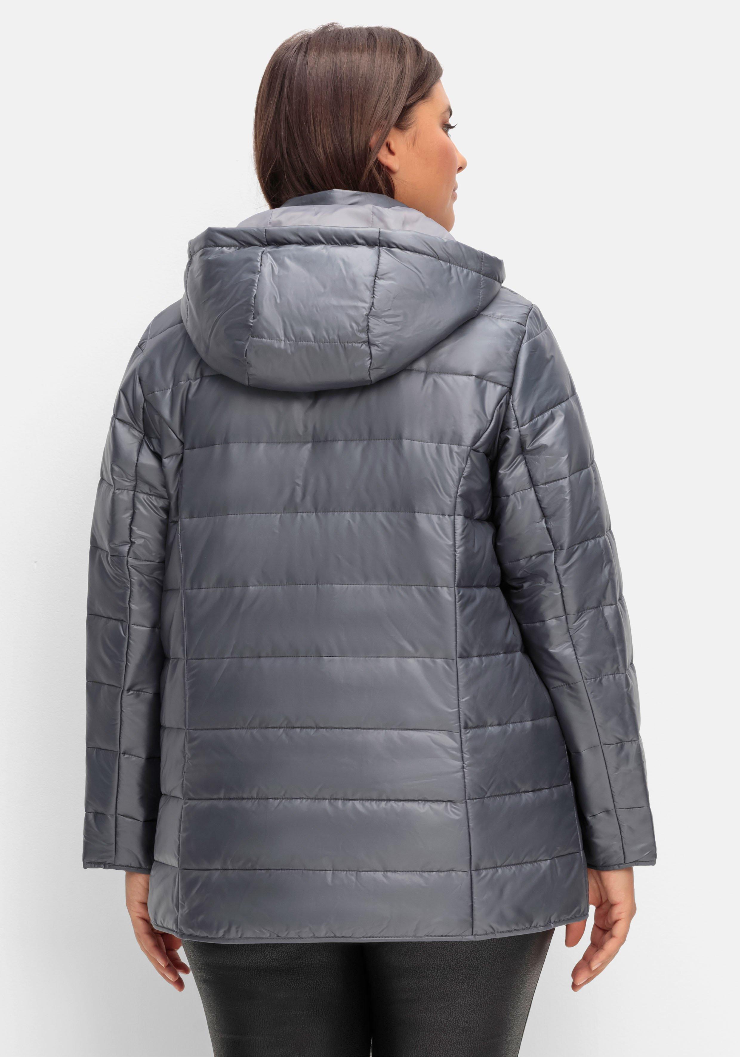 Leicht wattierte Steppjacke mit Kapuze