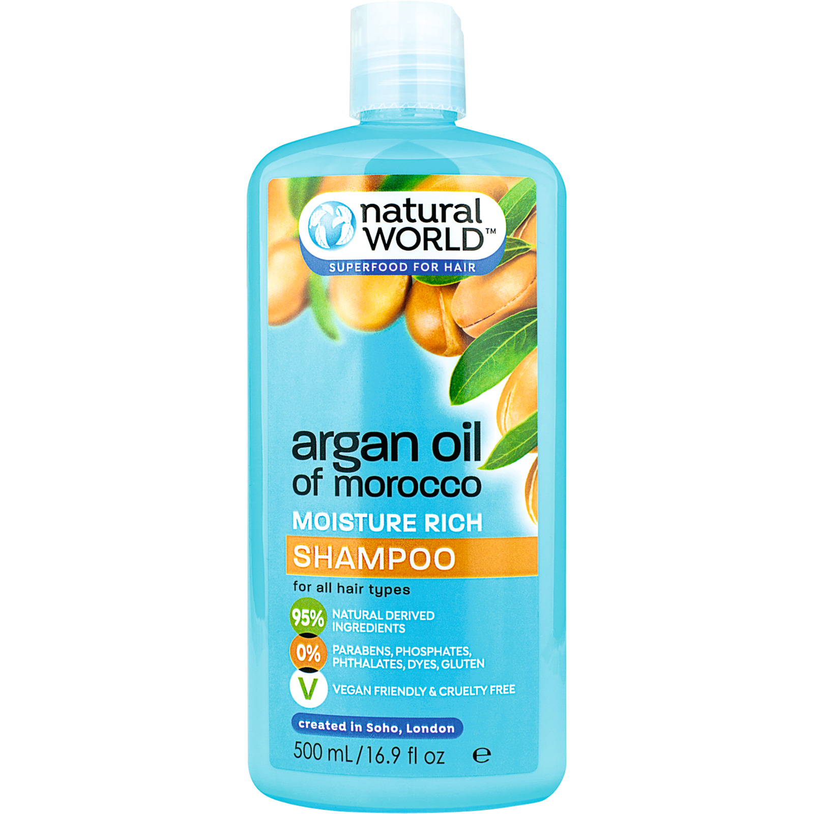 Natural World Shampoo Argan Oil of Morocco 500 ml