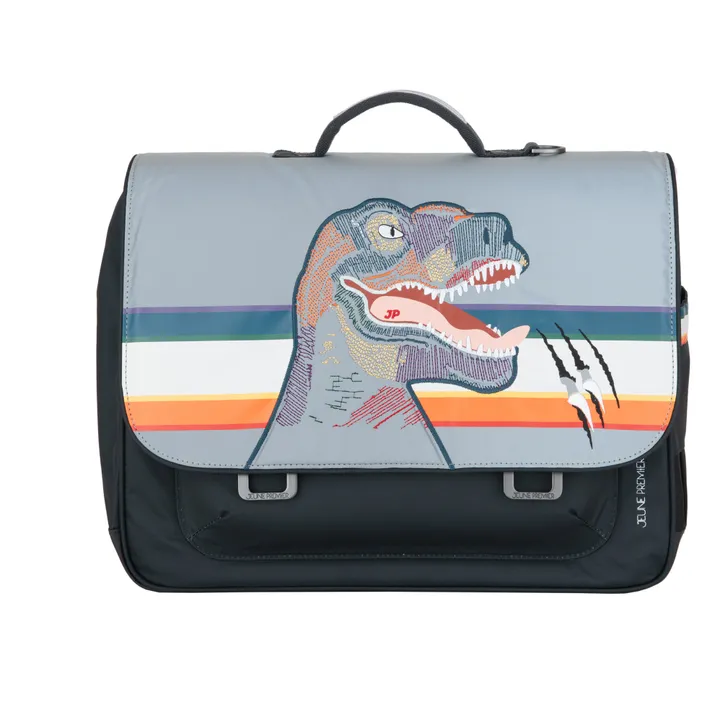 Jeune Premier Cartable Midi Reflectosaurus | Gris