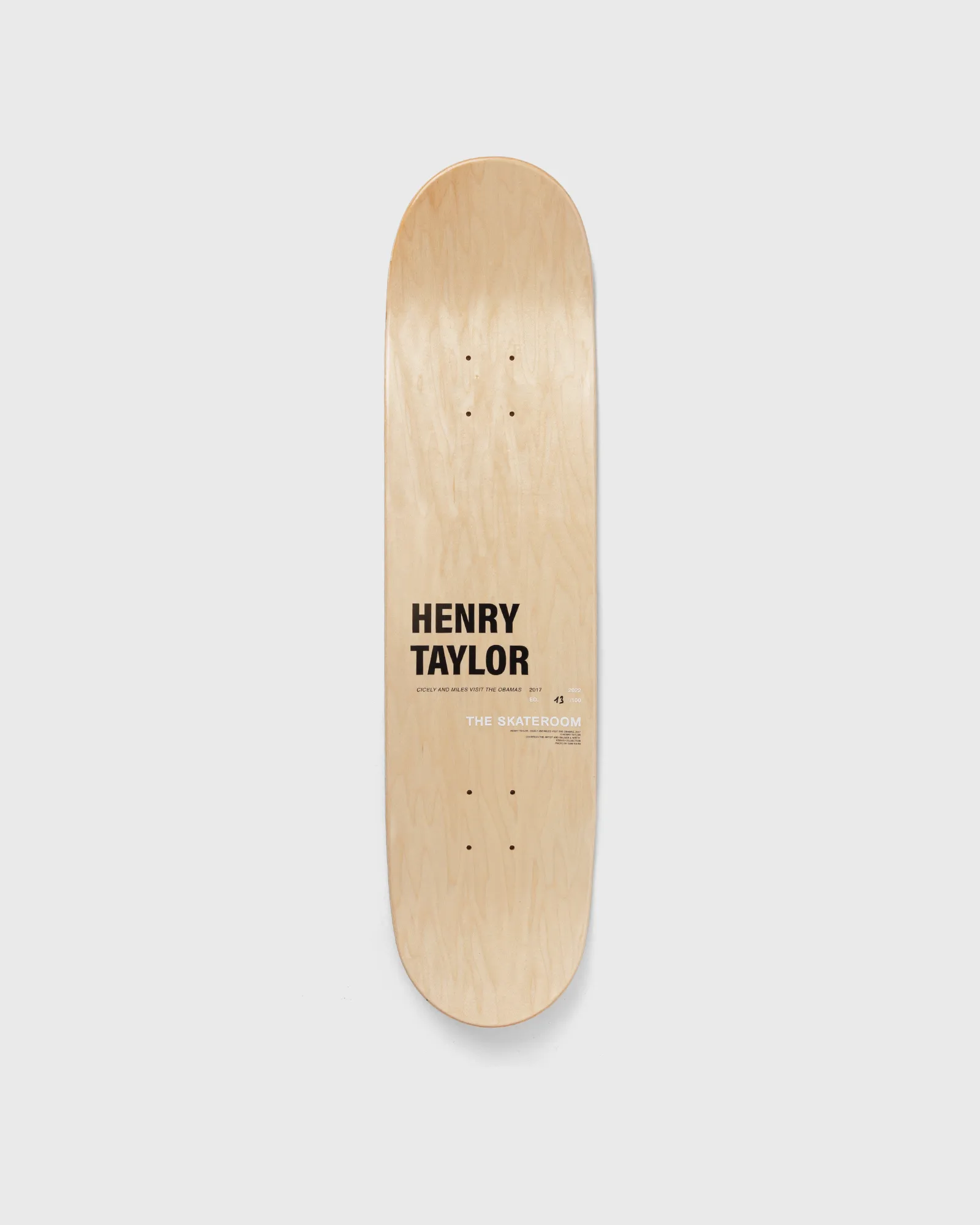 The Skateroom Limited Edition - Henry Taylor Cicely and Miles Visit the Obamas Deck