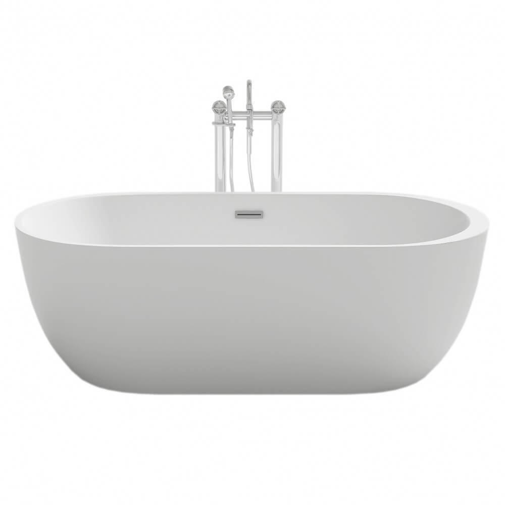 Home Deluxe - vrijstaand bad - CODO, wit - afmetingen: ca. 170 x 80 x 58 cm - inhoud: 204 liter, incl. overloopbeveiliging, sifon en afvoerplug | Spa, voor 2 personen