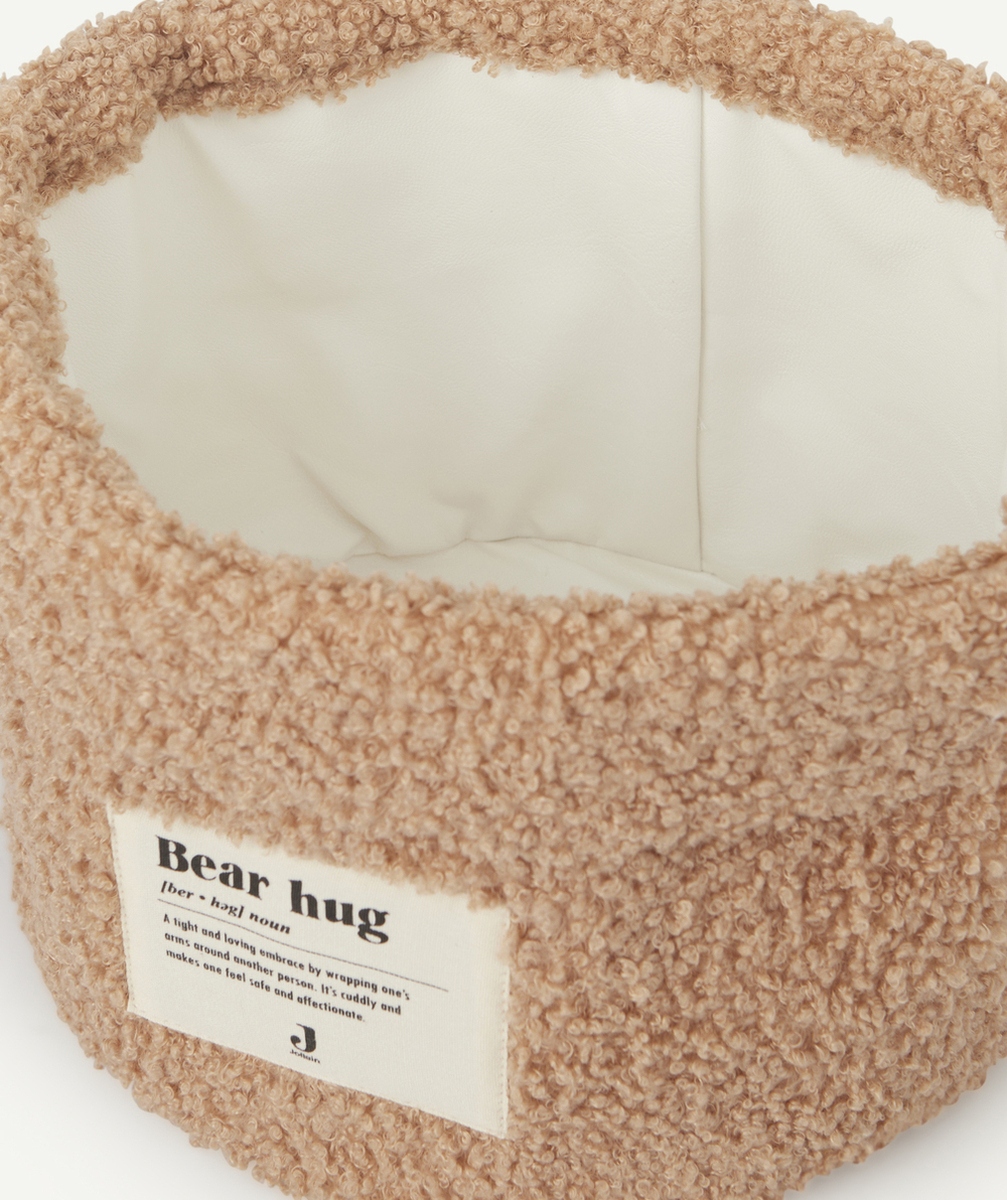 JOLLEINPANIER DE RANGEMENT EN BOUCLETTE CAMEL