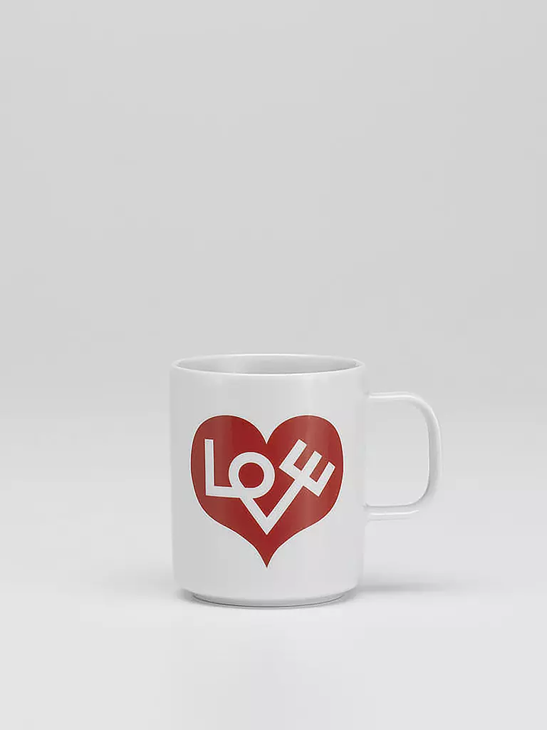 VITRA Henkelbecher - Tasse Coffee Mug  Love Heart Rot rot