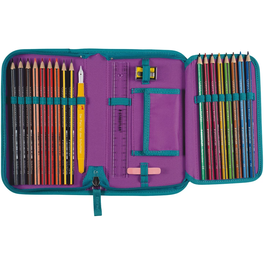 DerDieDas ErgoFlex Max Exklusiv Superflash - Schulranzen Set 5tlg. 950g Fairy Flower