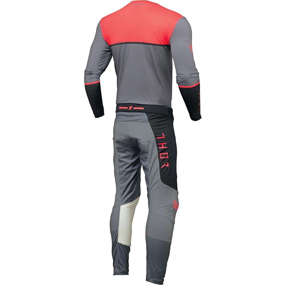 Thor Motocross - Maillot Prime Ace Charcoal / Noir / Rouge