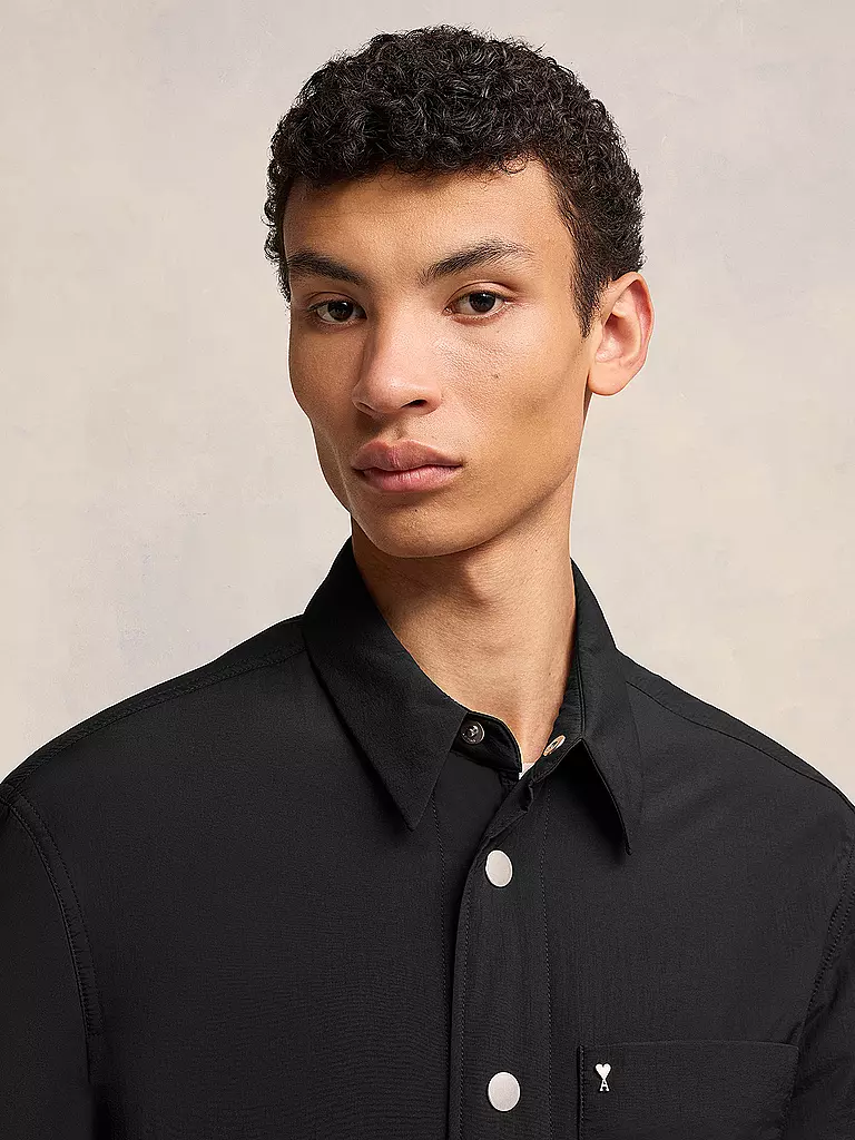AMI PARIS Kurzjacke Overshirt schwarz