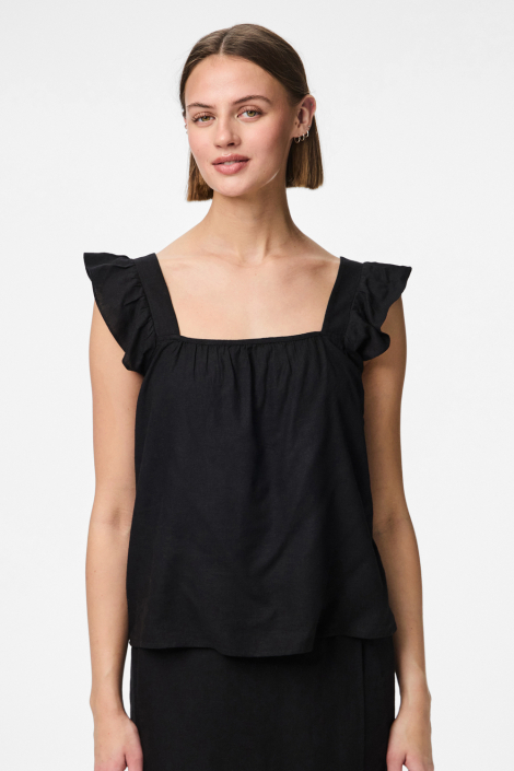 Pieces zwarte dames top