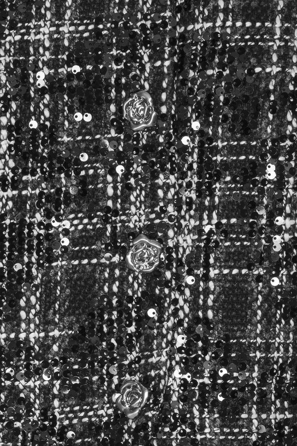 ROTATE Birger Christensen Boucle Jacket 1000 black comb.