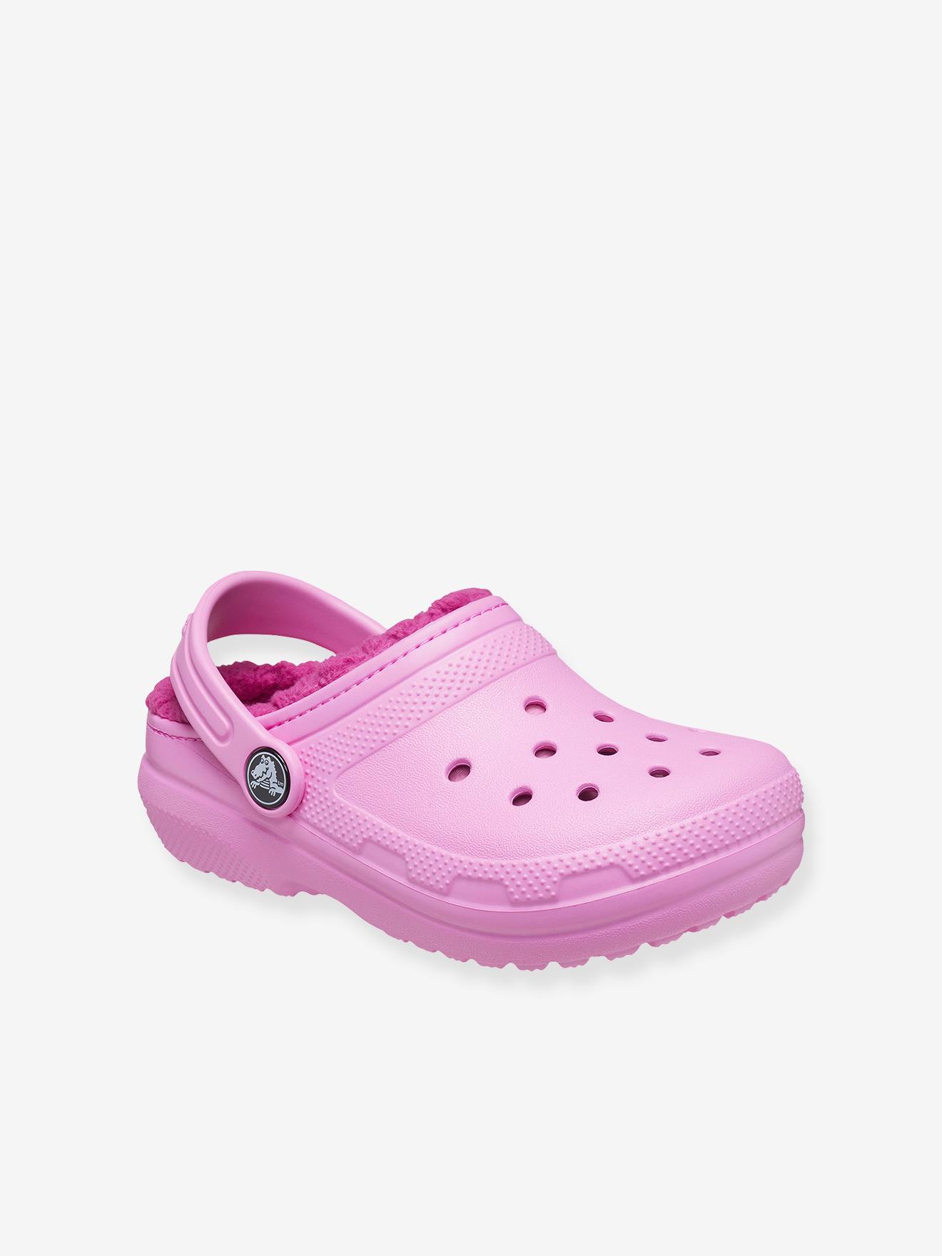 Tamancos infantis Crocs™ Classic Lined Clog T rosa