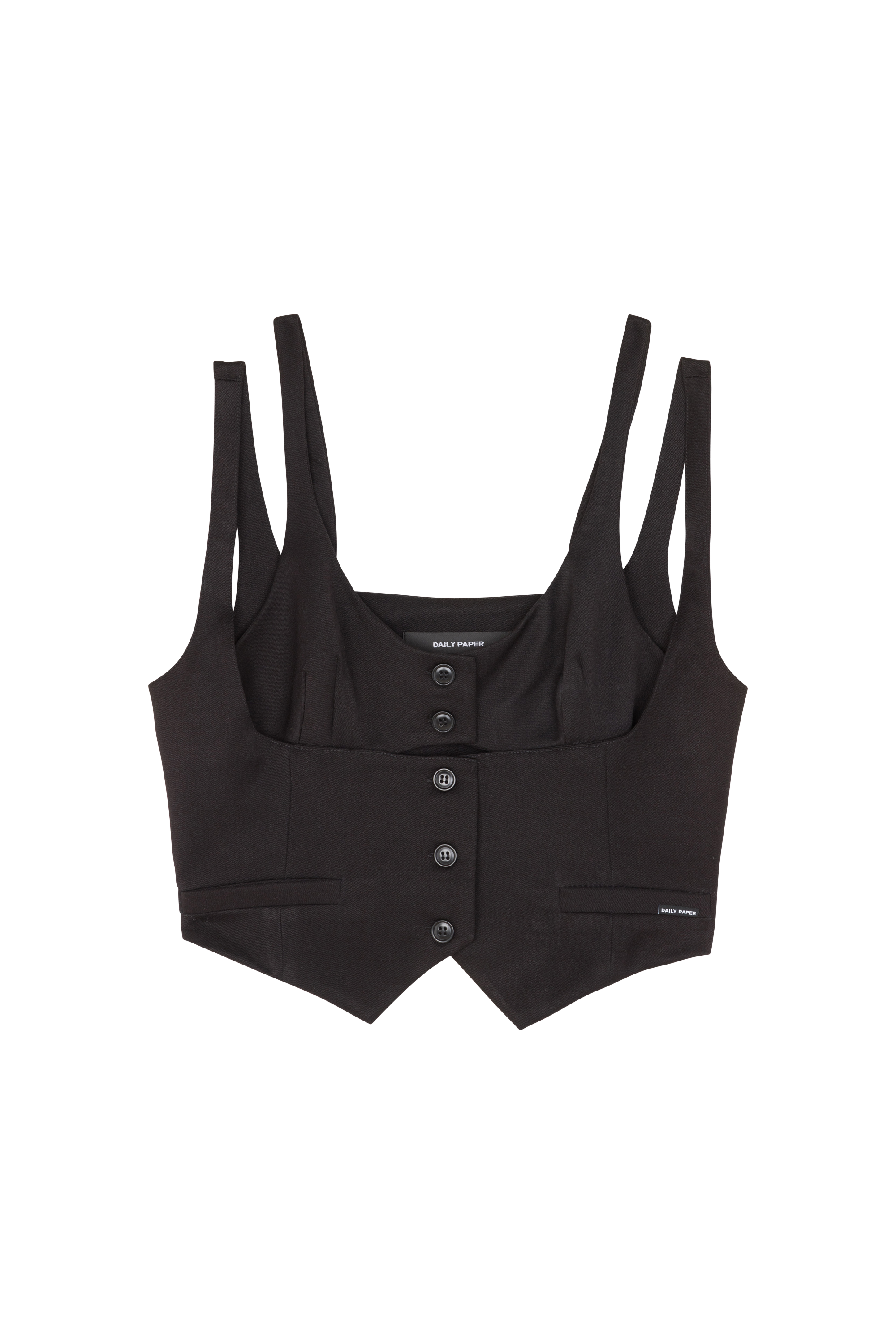 Daily Paper Top rutna gilet Noir