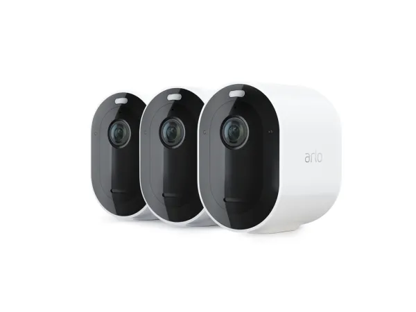 Arlo Pro 3 Wire-Free Security Camera System - Gateway   kamera(er) - trådløs (802.11b, 802.11g, 802.11n) - 3 kamera(er) - hvid