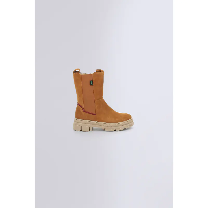 KICK GOZ CAMEL ROUGE BOOTS Cuir Fille