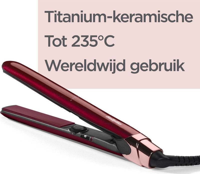BaByliss Inspired Stijltang - Titanium-Keramische Platen - 13 Temperatuurinstellingen