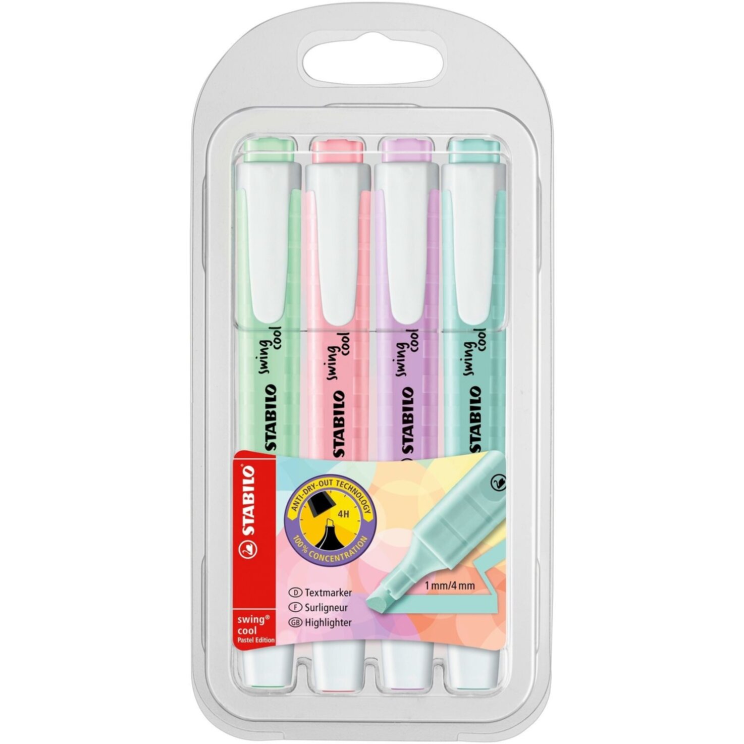 Stabilo Textmarker 4 Stück