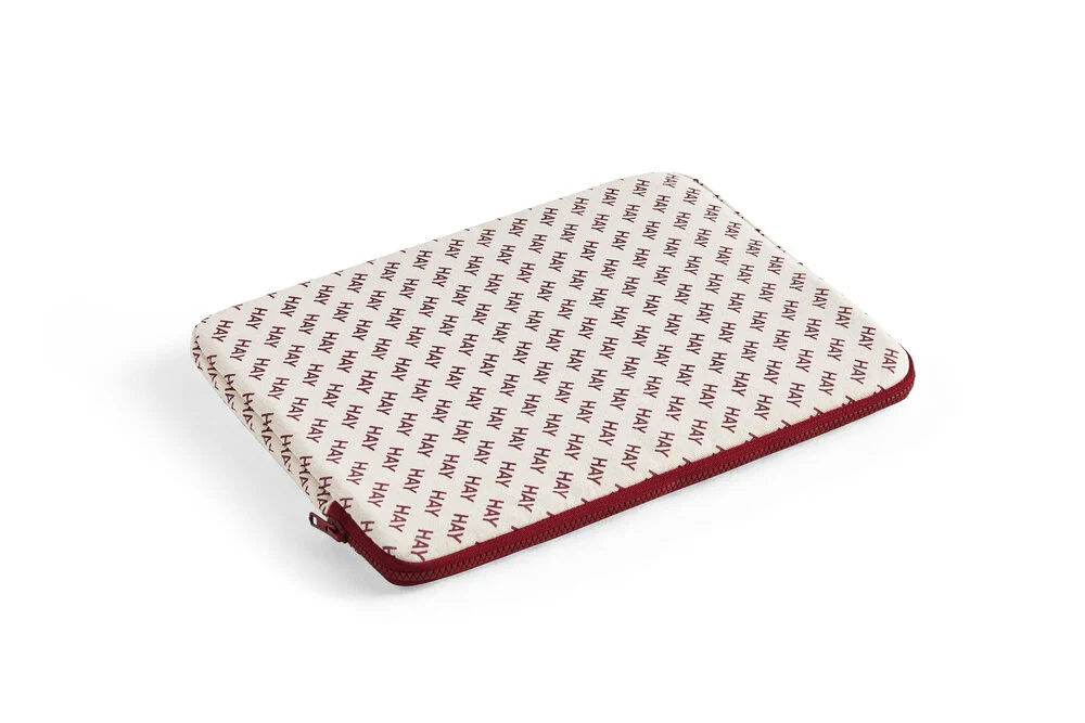 HAY  Logo computer sleeve - Burgundy