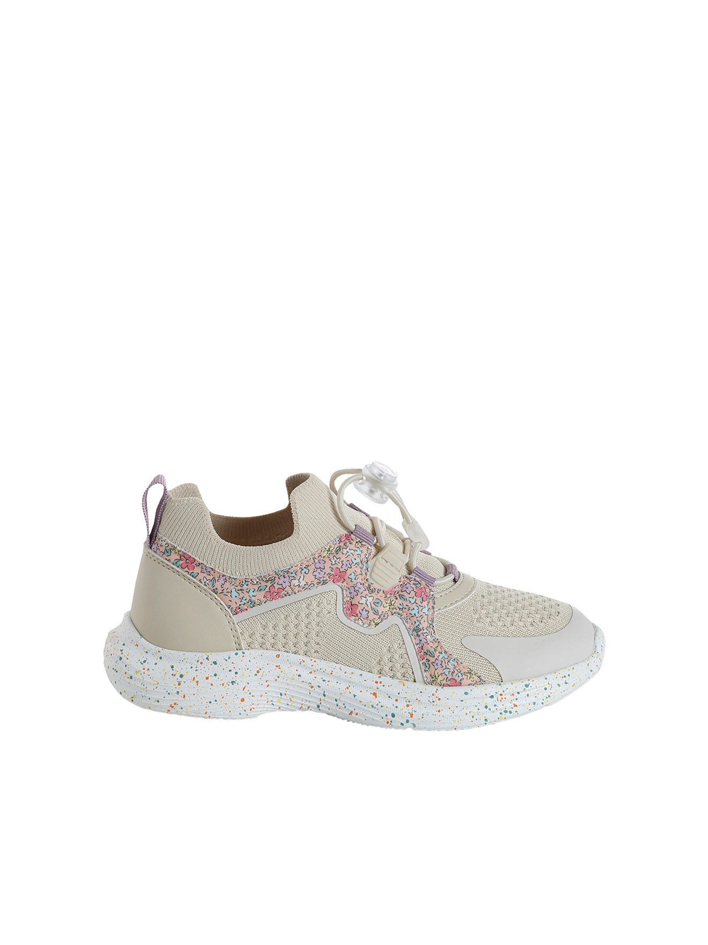 Vertbaudet Mädchen Sport-Sneakers mit elastischer Schnürung set beige