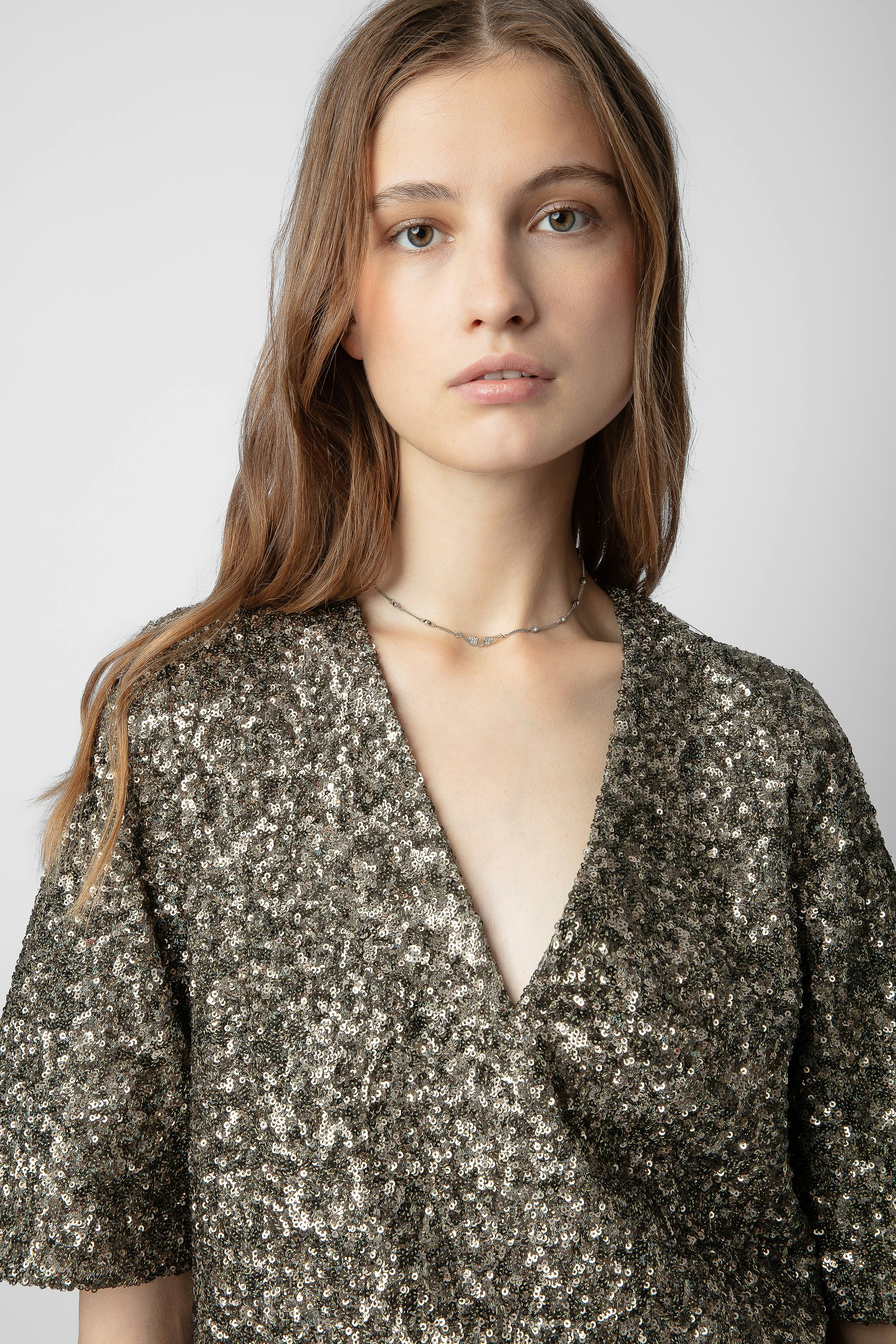 Blouse Tytane Sequins