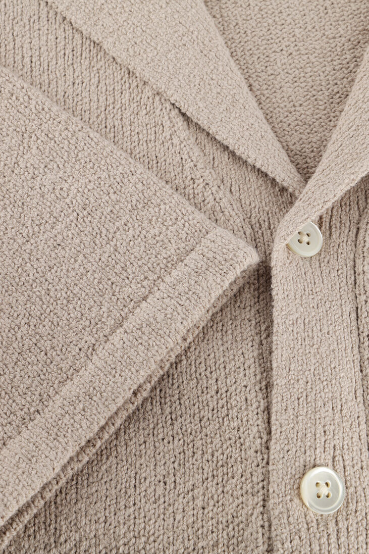 beige profuomo polo polo camp button th toweling