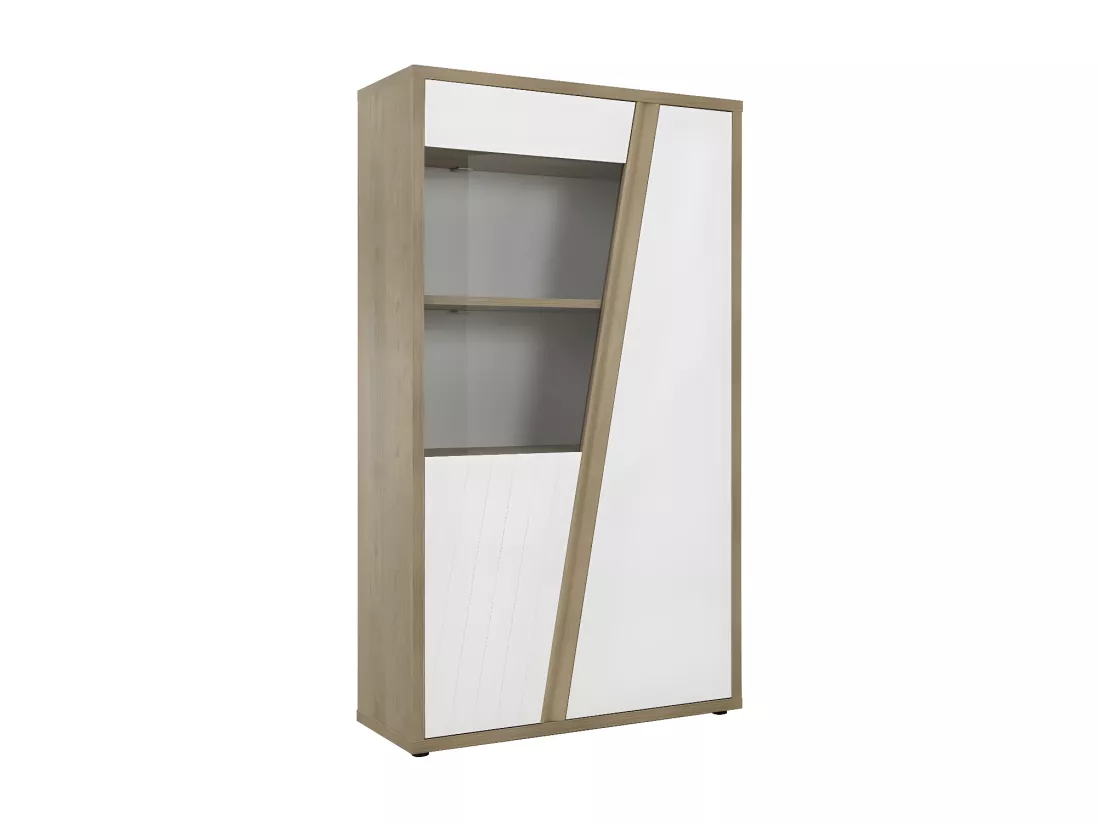 Vaisselier 2 portes Bois/Blanc - PURA