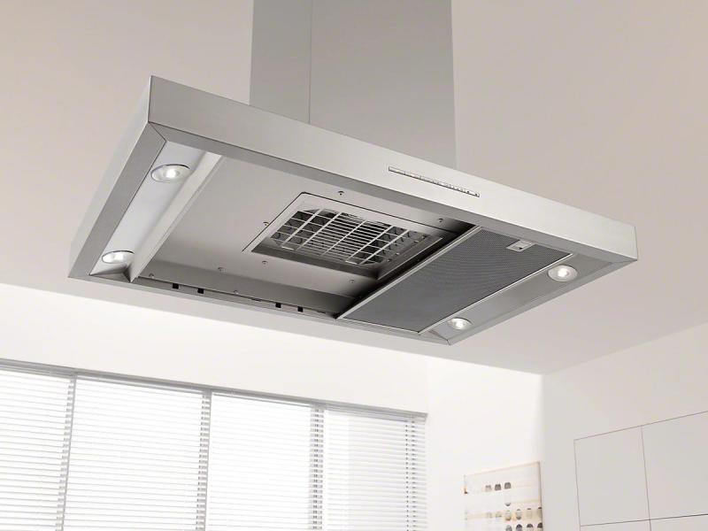 Miele Inselhaube DA 4208 D Puristic Plus 3   intensiv Stufe Insel-Dunstabzugshaube mit energiesparender LED-Beleuchtung