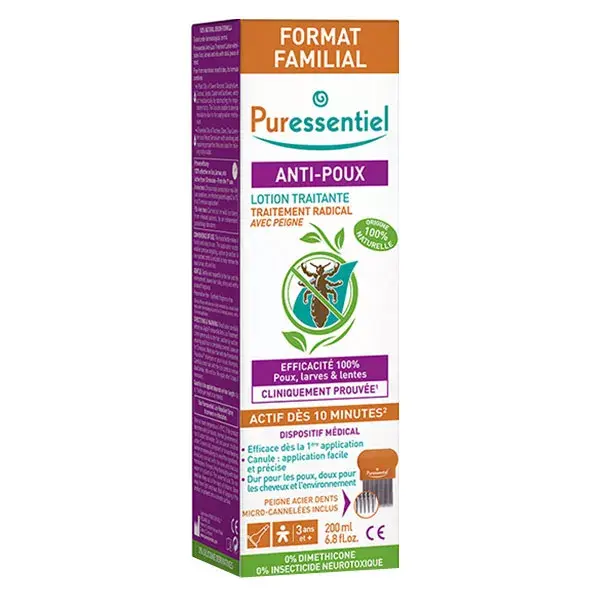 Puressentiel Anti-Poux Lotion Traitante 200ml + Peigne