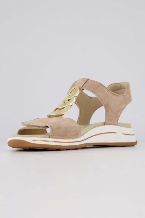 ara Leder-Sandalen, Klettverschluss, Komfortweite