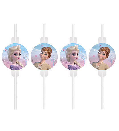 Decorata Party Strohhalme - 4er-Pack - Frozen II Windgeist