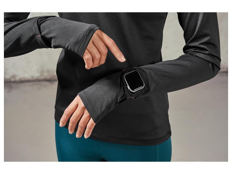 Dames sportshirt met smartwatchopening