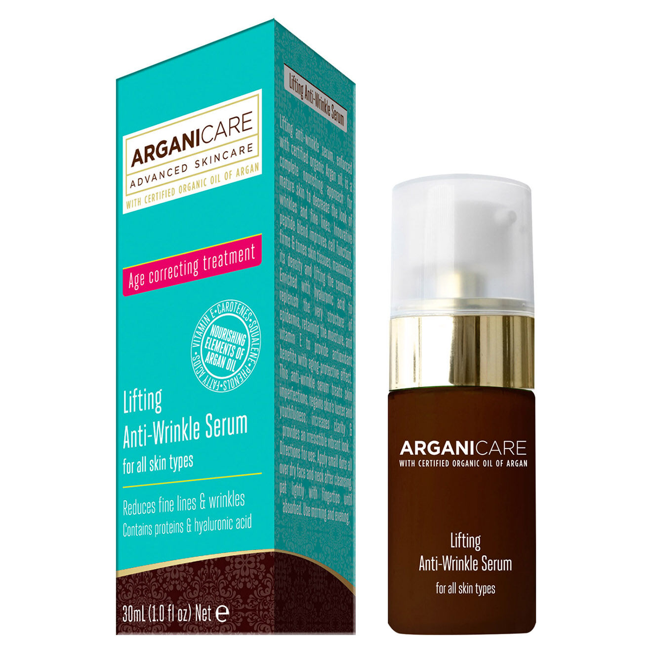 Arganicare Sérum anti-âge liftant peaux matures - 30 ml