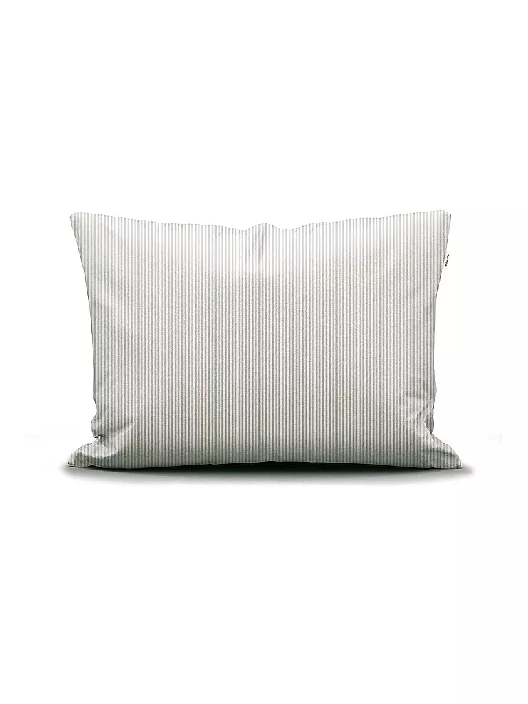MARC O'POLO HOME Satin Bettwäsche CLASSIC STRIPE 70x90cm/140x200cm Silver hellgrau