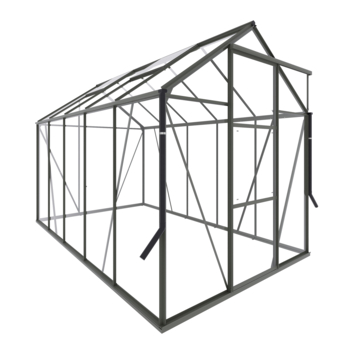 Royal Well Kate III kweekkas aluminium groengrijs 6,0 m²