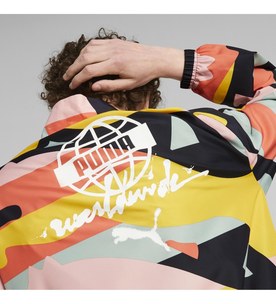 Jaqueta Puma SWxP Worldwide, Multicolorida