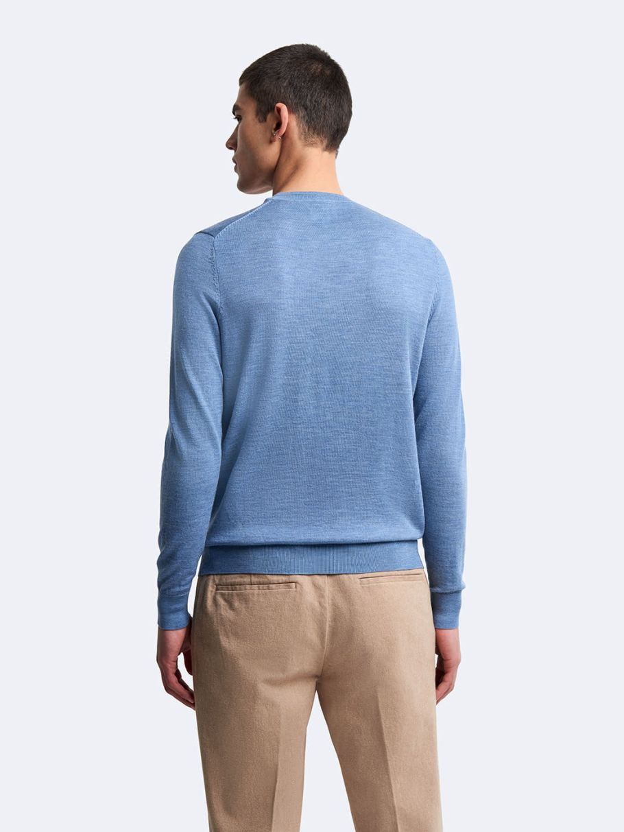 Pull col rond en laine mérinos