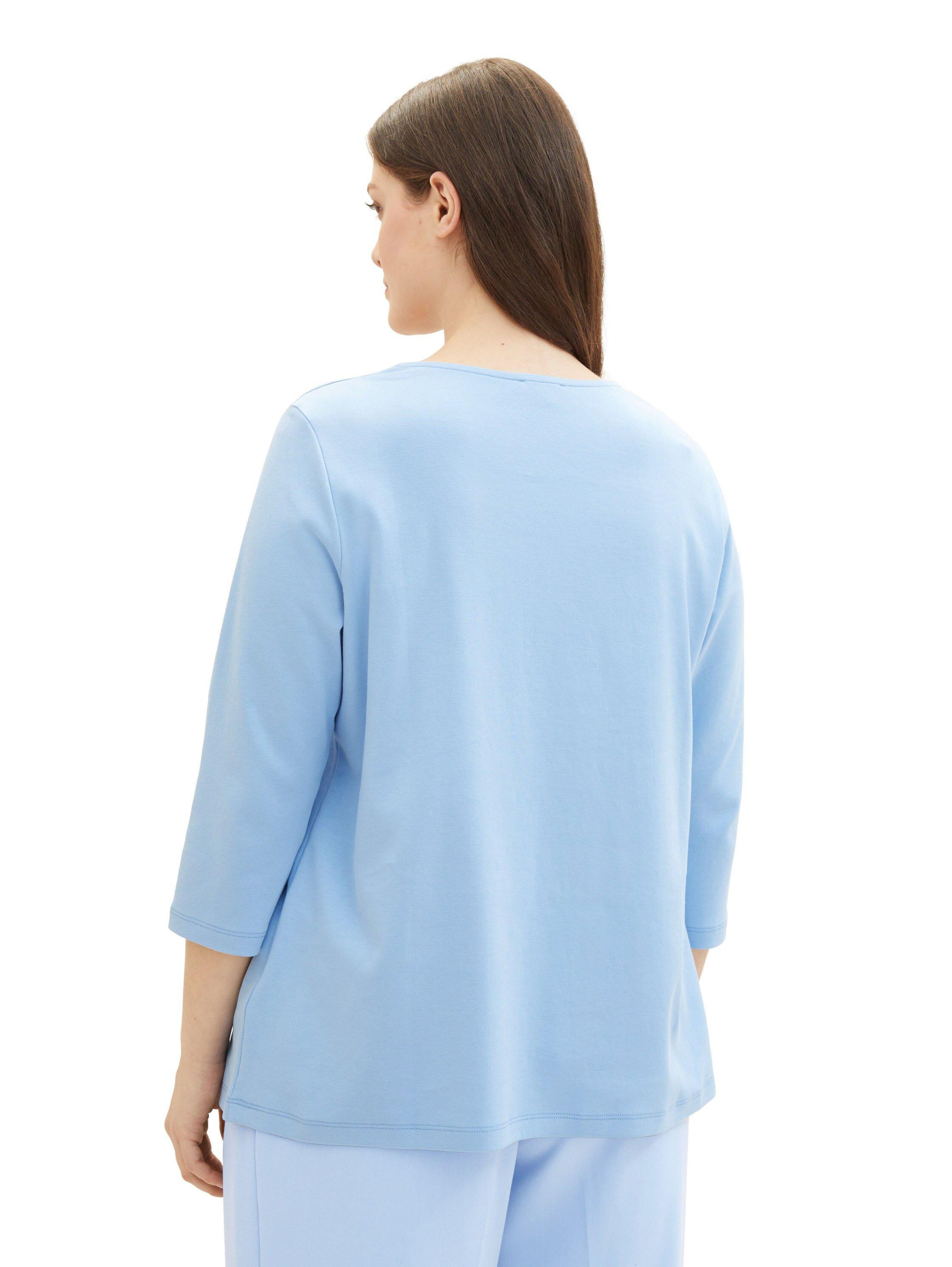 Shirt mit Karree-Ausschnitt und 3/4-Ärmeln