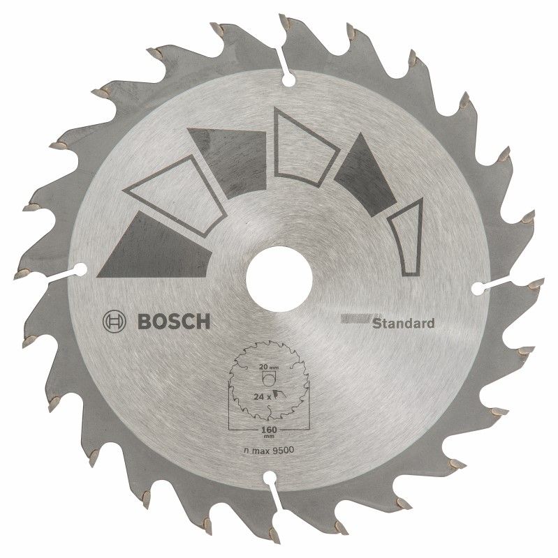 Bosch 2609256810 CIRKELZBL BASIC 160X22X20/16,T24