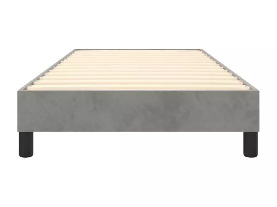 Sommier à lattes de lit Gris clair 80x200 cm Velours