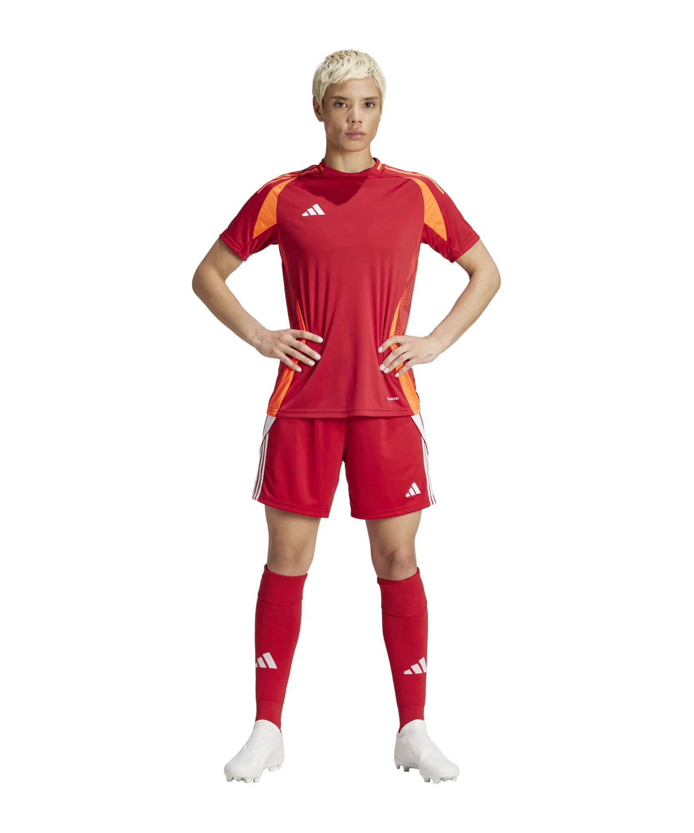 adidas Tiro 24 Short Damen Rot Weiss