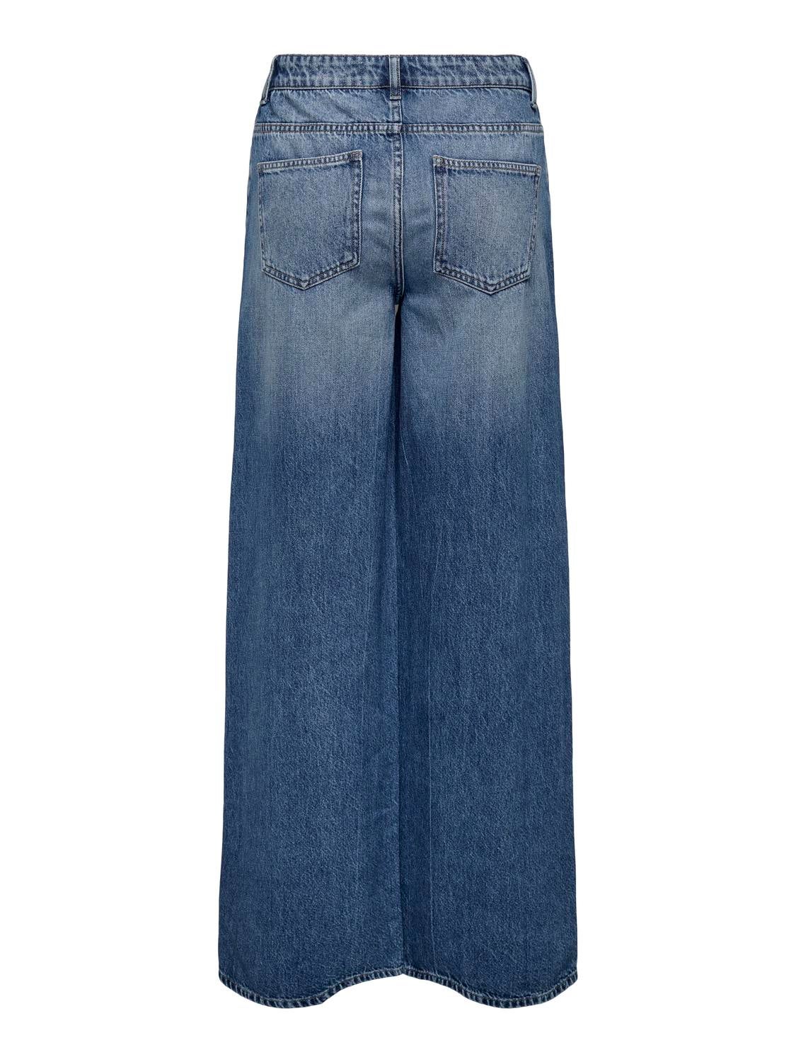 JDYCARINA Hohe Taille Skinny Fit Jeans Medium Blue Denim