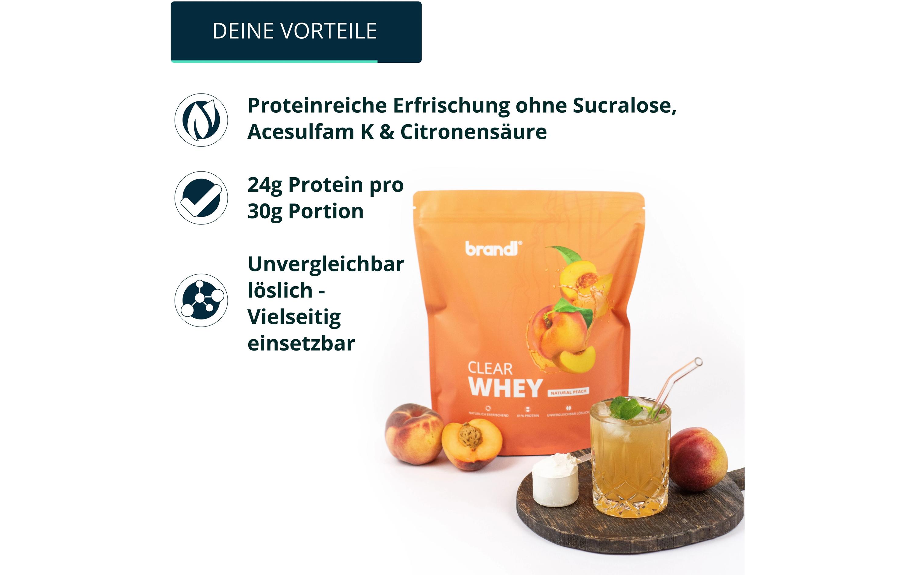 Pulver Clear Whey Pfirsich 800 gProtein-Pulver
