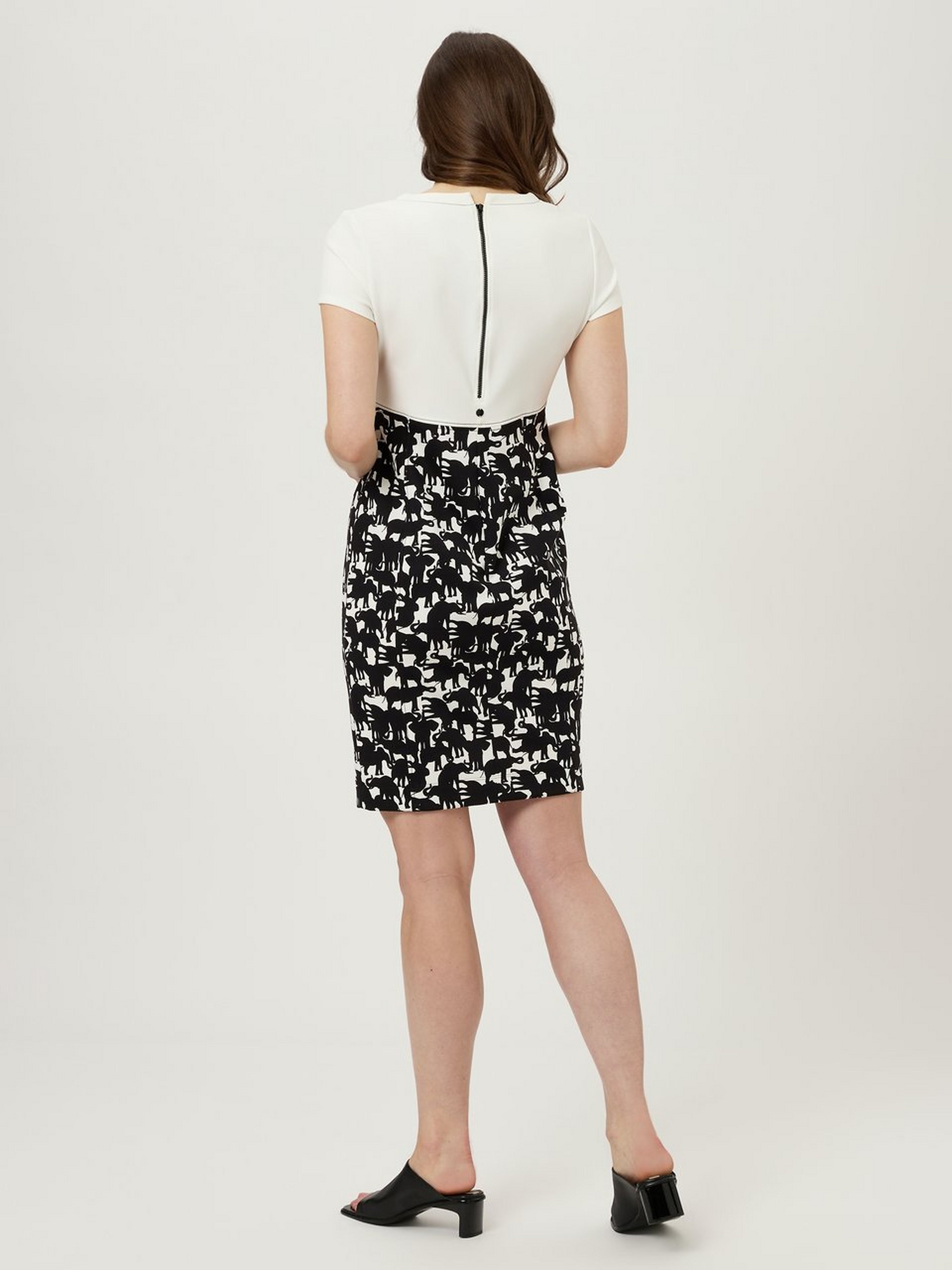 Jersey-Kleid mit 1/2-Arm