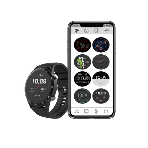 Relógio Bluetooth Unotec Round Series 6 Preto
