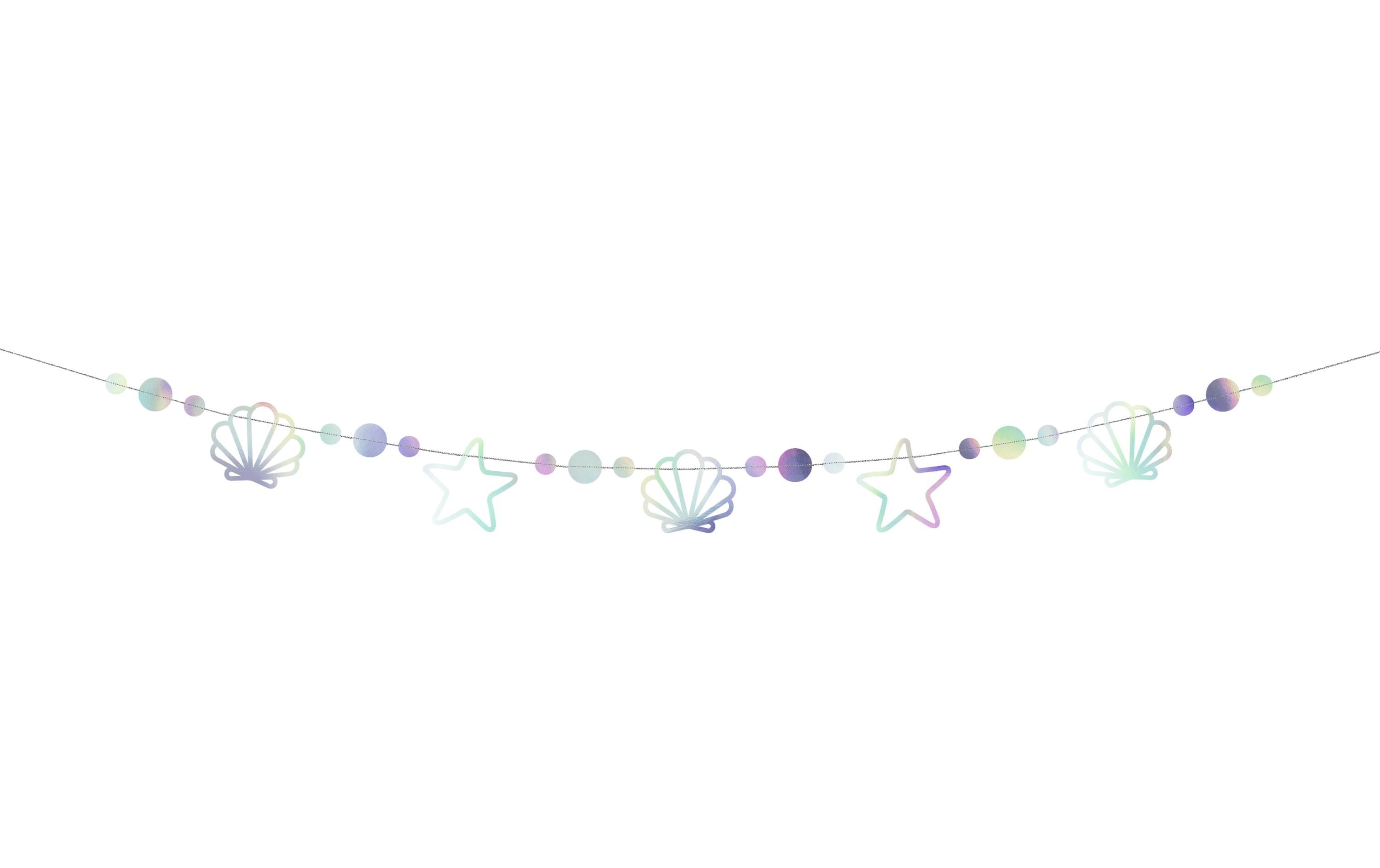 Girlande Meerjungfrau 1.65 m, MehrfarbigMeerjungfrauengirlande gestickt