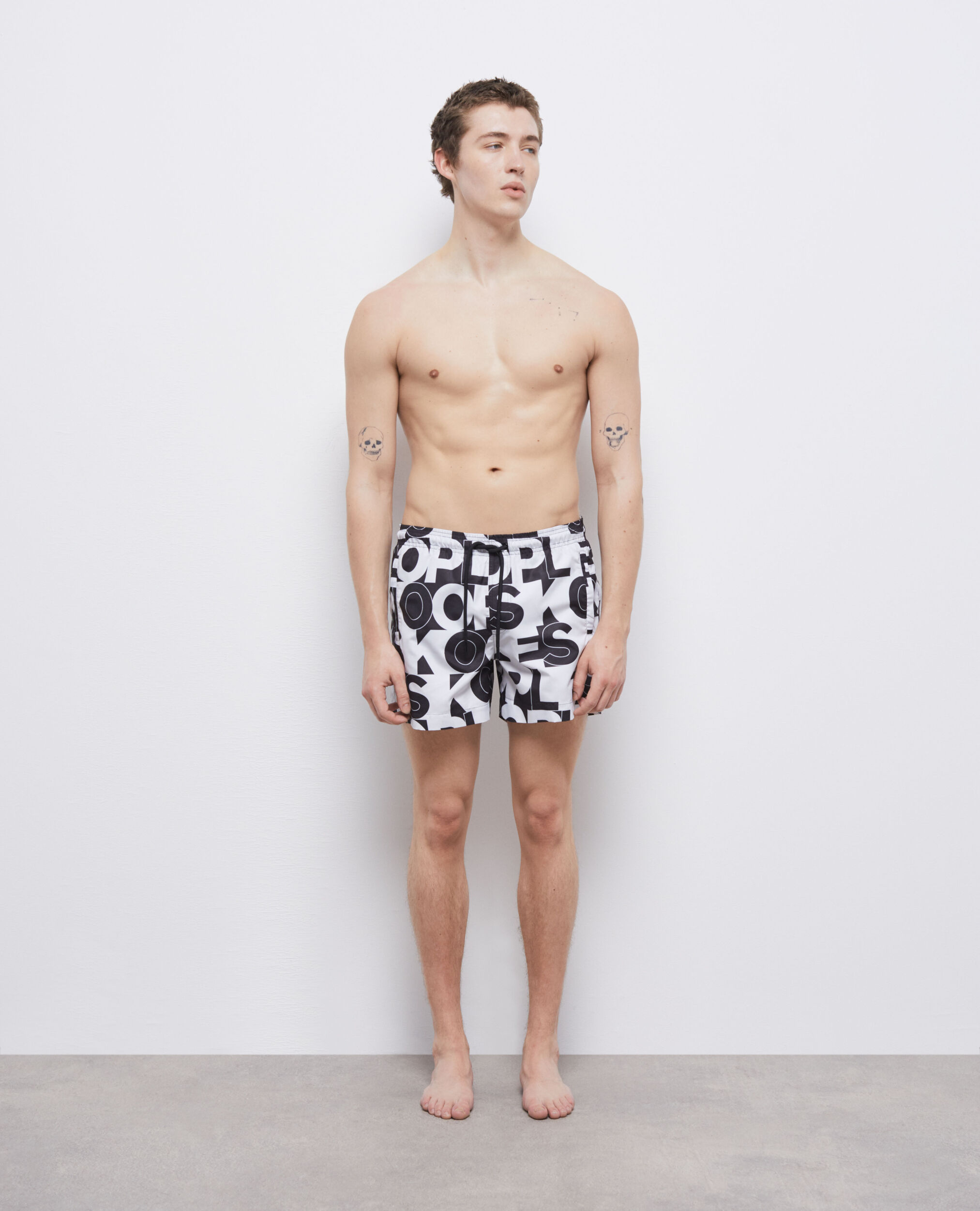 Short de bain logo